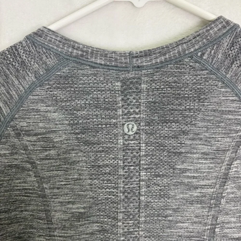 Lululemon Women's Grey Swiftly Tech Long Sleeve‎ Workout Top Size 6
